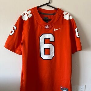 Nike Orange and White Men's Jersey